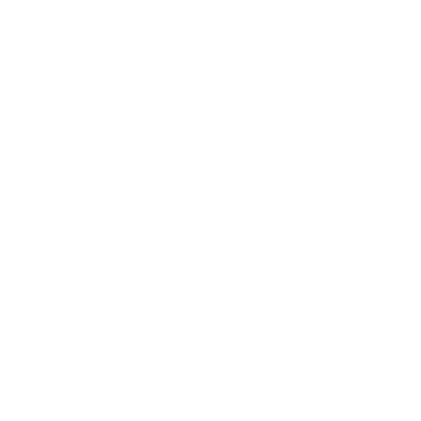 Monoline Map Pin Logo #ffffff