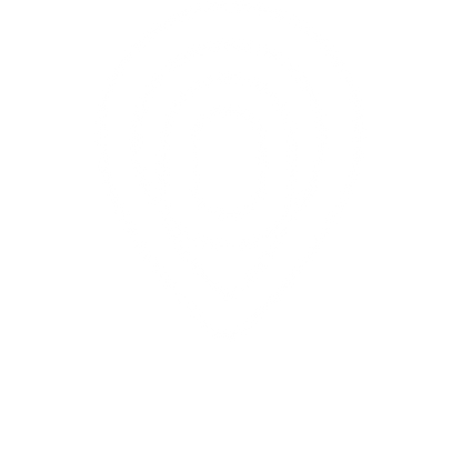 Monoline Map Pin Logo #ffffff