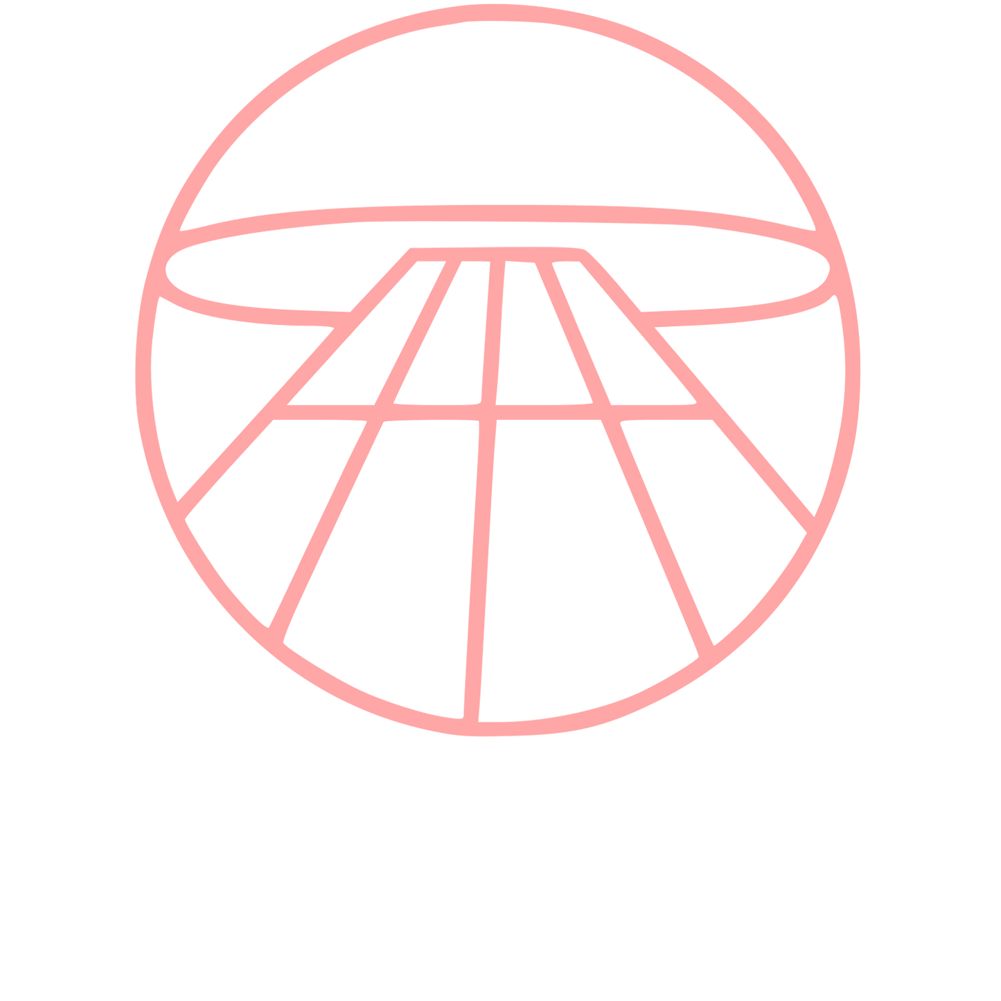 Runway Perspective Circle Logo #ffa6a6