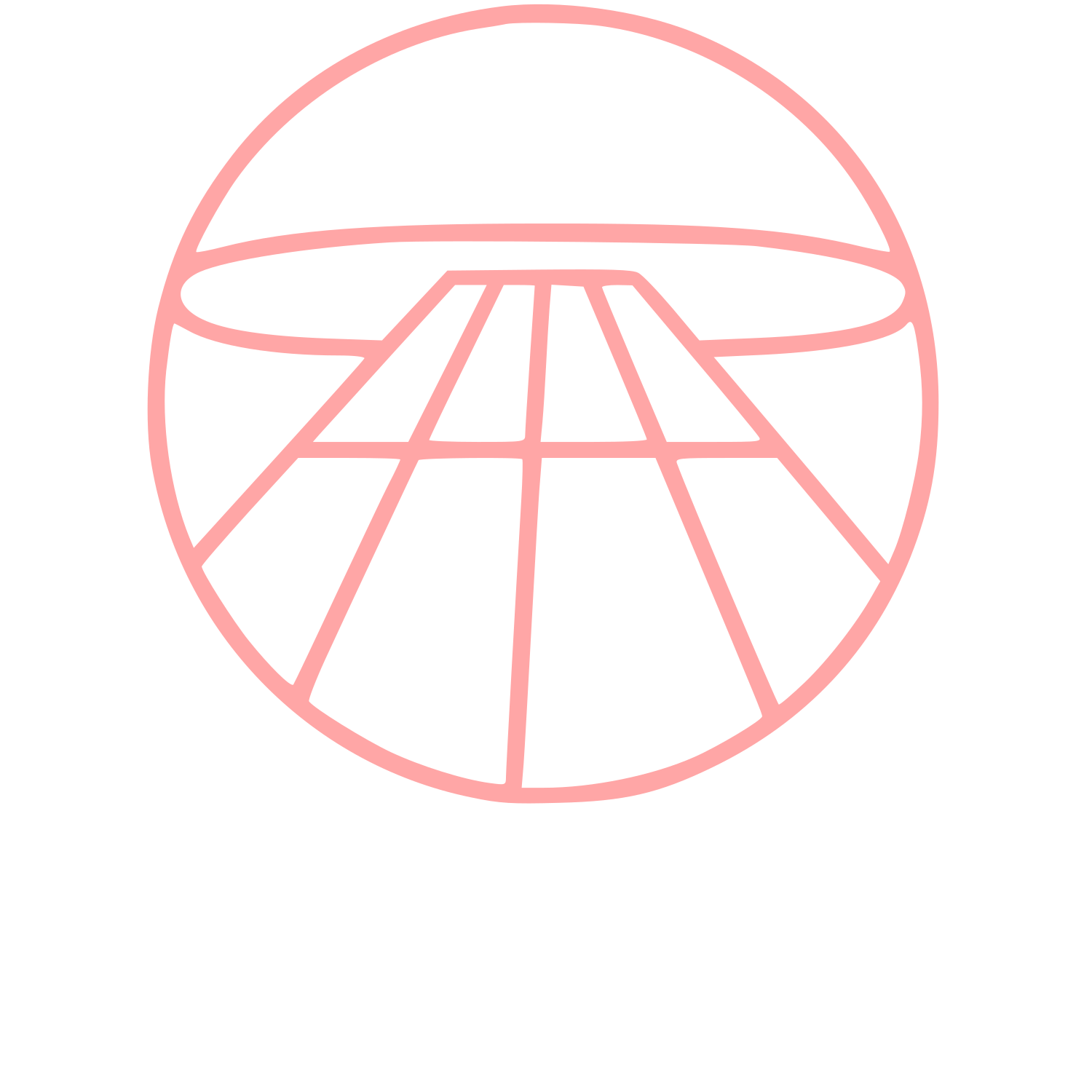 Runway Perspective Circle Logo #ffa6a6