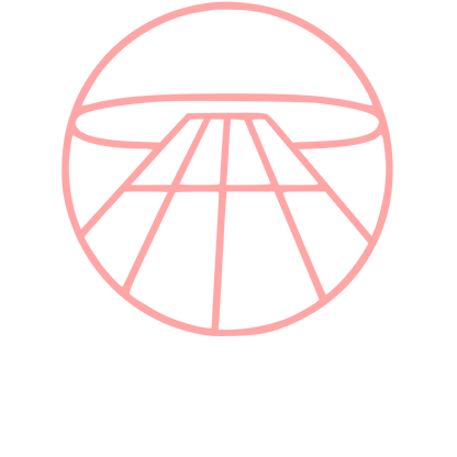 Runway Perspective Circle Logo #ffa6a6