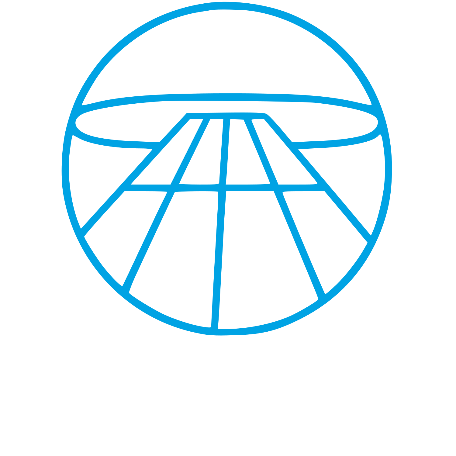 Runway Perspective Circle Logo #00a3e4
