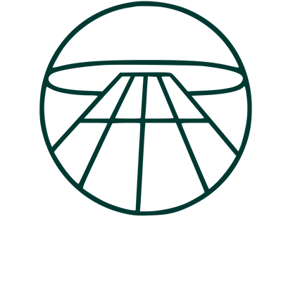 Runway Perspective Circle Logo #003932