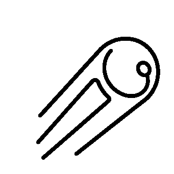 Monoline Sputnik Satellite Logo