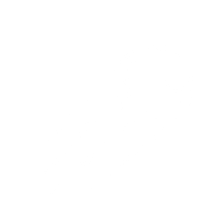 Monoline Sputnik Satellite Logo #ffffff
