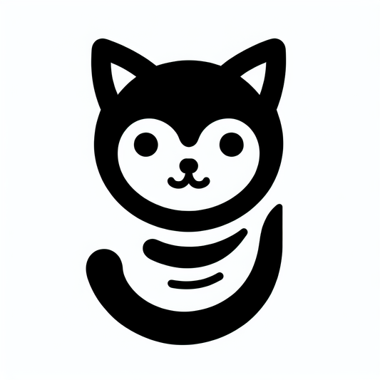 Striped Cat Face Logo