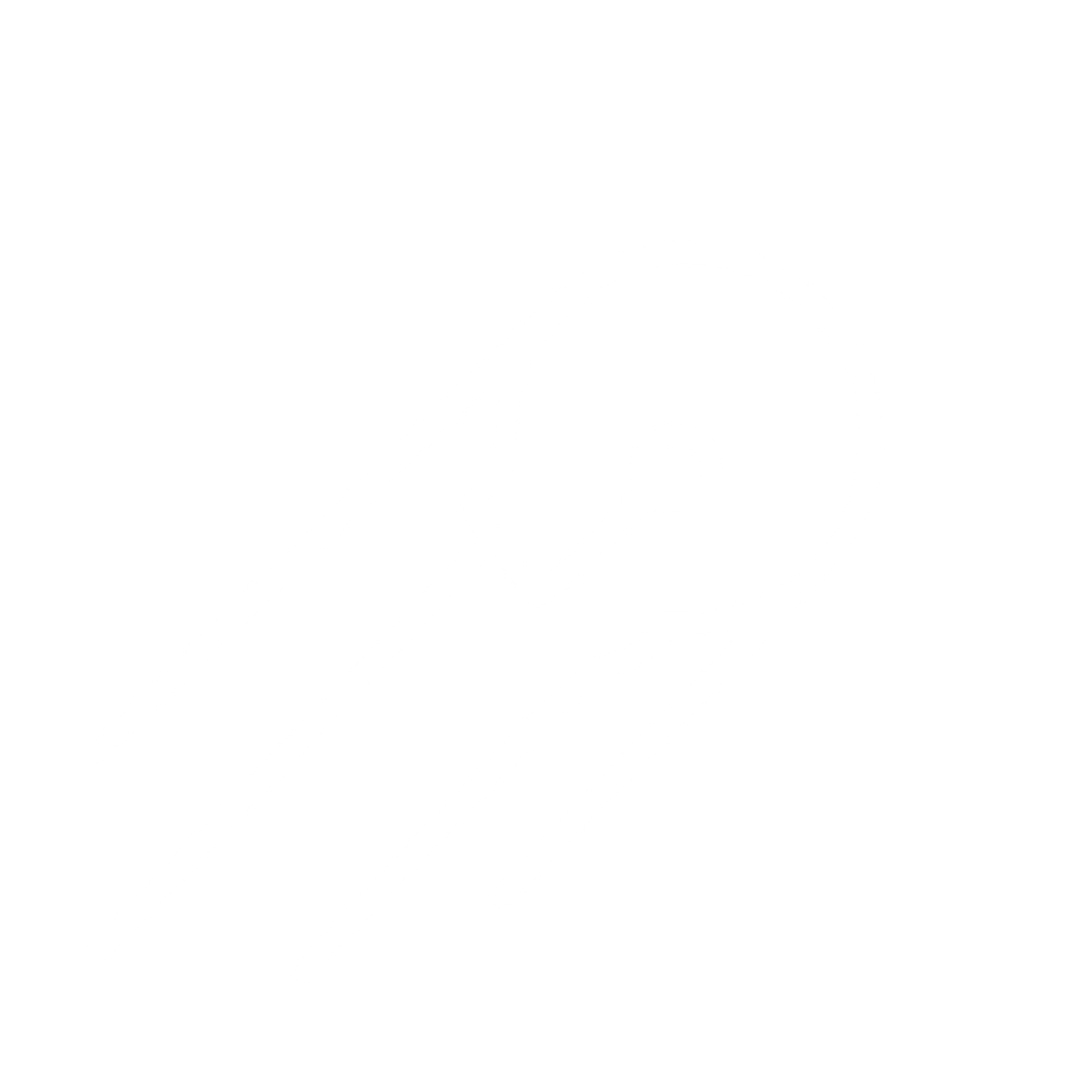 Monoline Sputnik Satellite Logo #ffffff