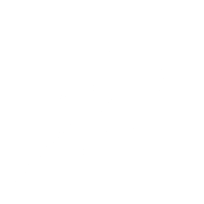 Monoline Sputnik Satellite Logo #ffffff