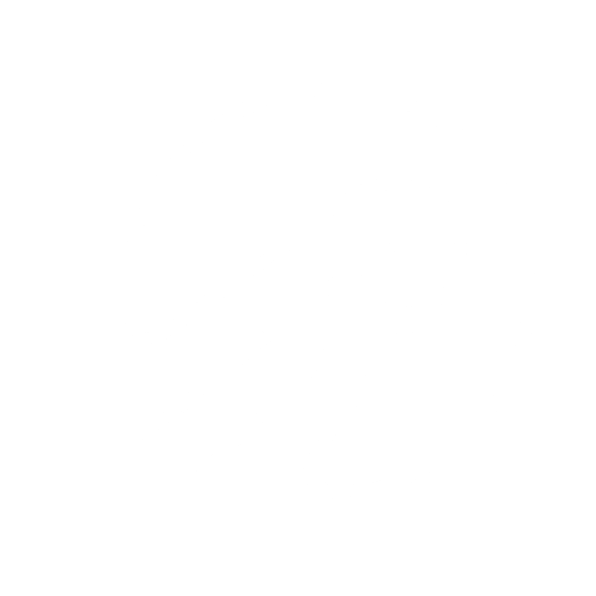 Monoline Sputnik Satellite Logo #ffffff