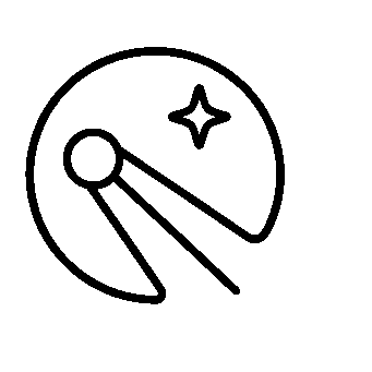 Monoline Sputnik Satellite Logo