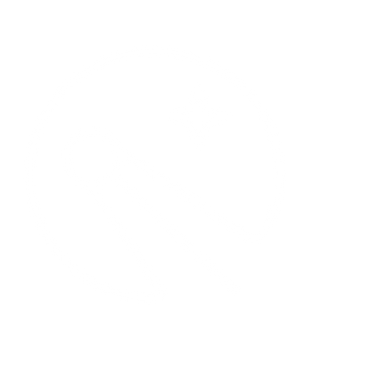 Monoline Sputnik Satellite Logo #ffffff