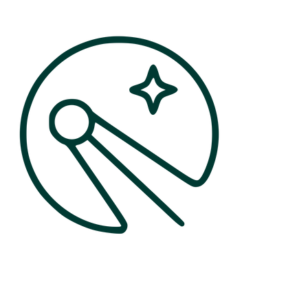 Monoline Sputnik Satellite Logo #003932