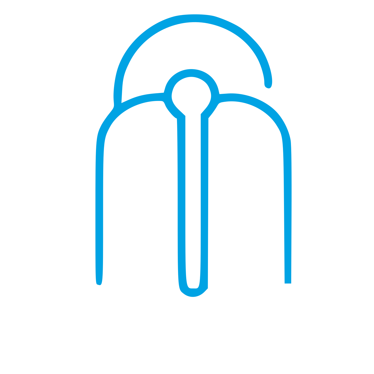 Monoline Antenna Signal Logo #00a3e4