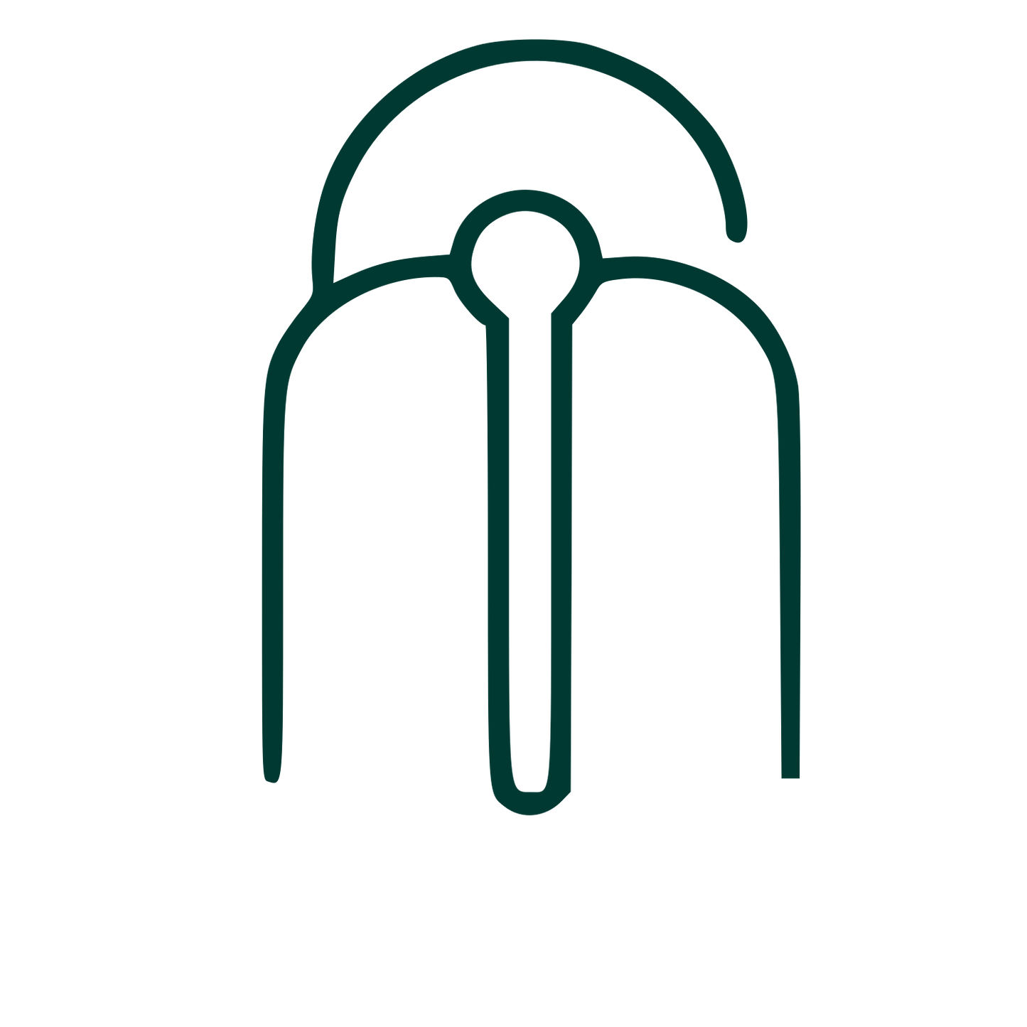 Monoline Antenna Signal Logo #003932