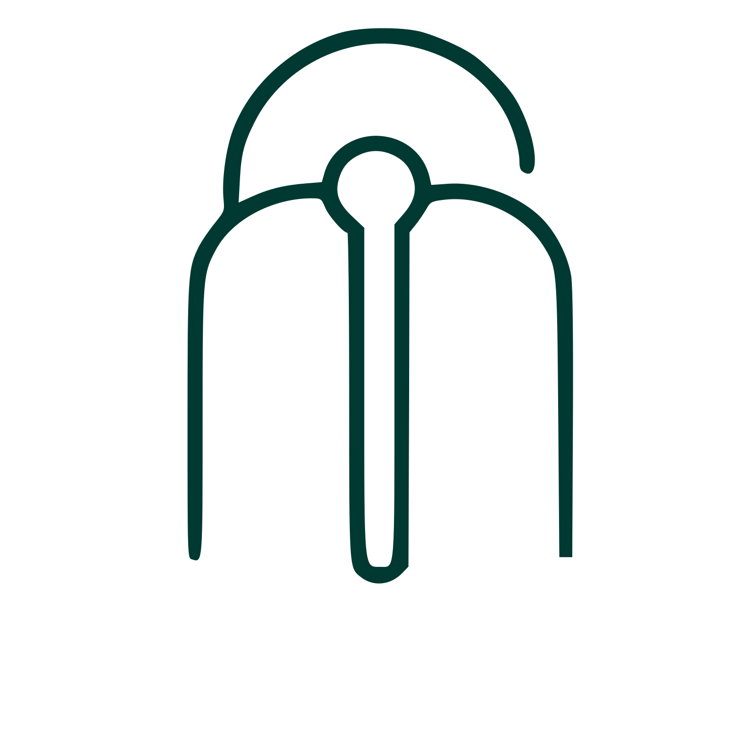 Monoline Antenna Signal Logo #003932