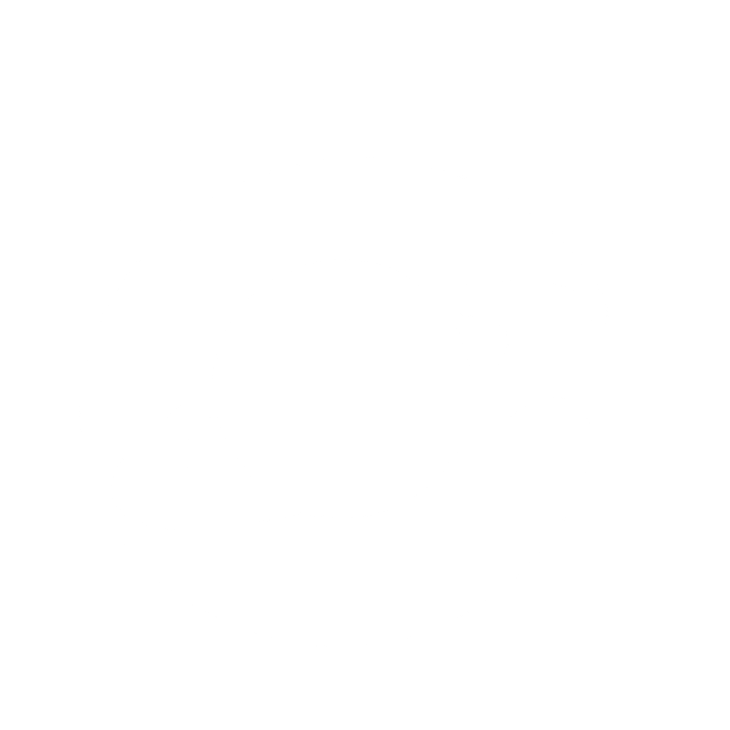Saturn Planet Negative Space Logo #ffffff