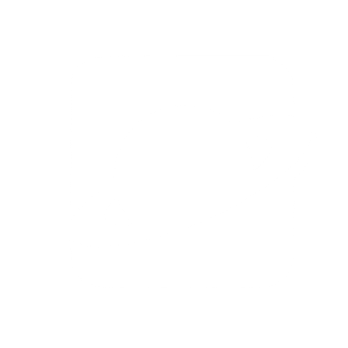 Saturn Planet Negative Space Logo #ffffff
