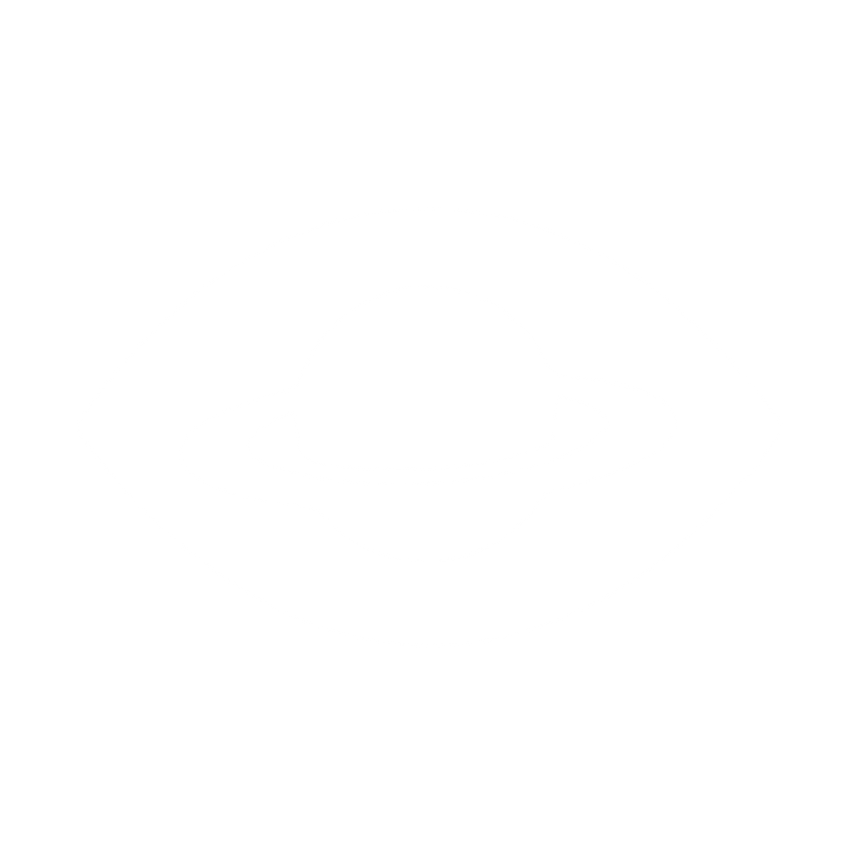 Saturn Eye Negative Space Logo #ffffff