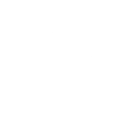 Saturn Eye Negative Space Logo #ffffff
