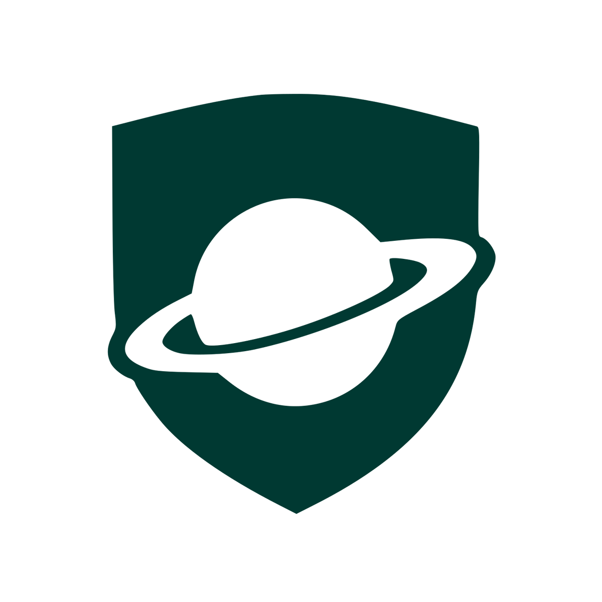 Saturn Shield Logo #003932