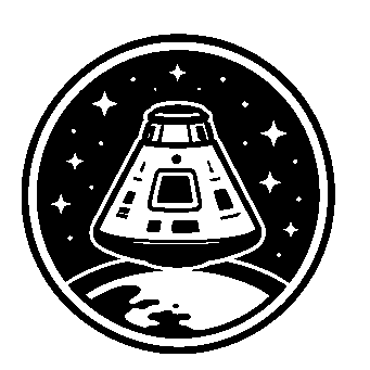 Space Capsule Badge Logo