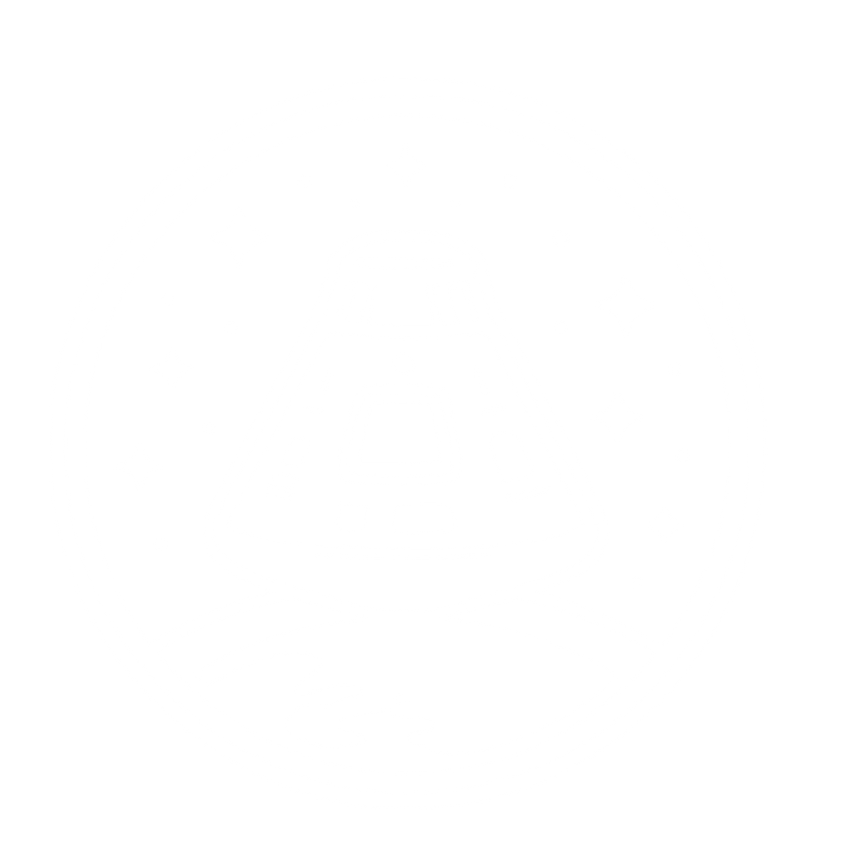 Space Capsule Badge Logo #ffffff