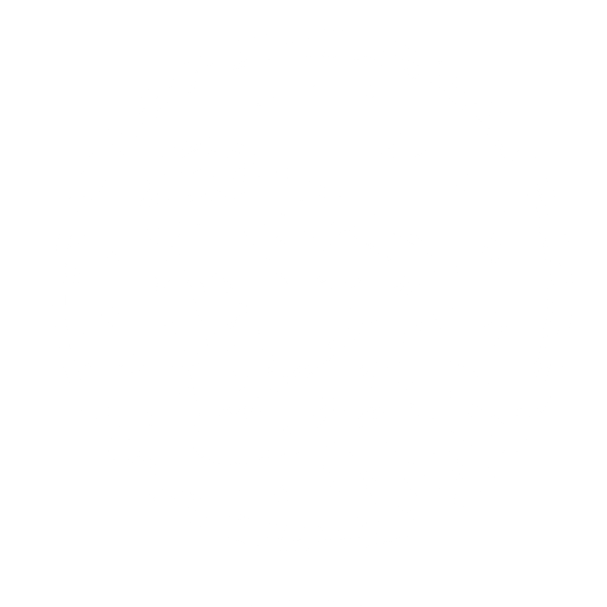 Space Capsule Badge Logo #ffffff