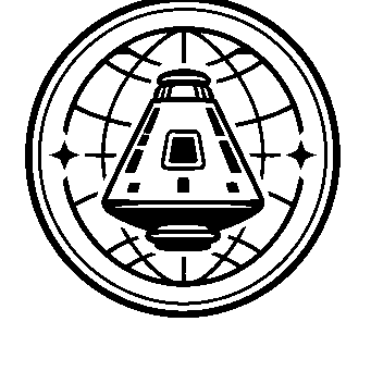 Space Capsule Badge Logo