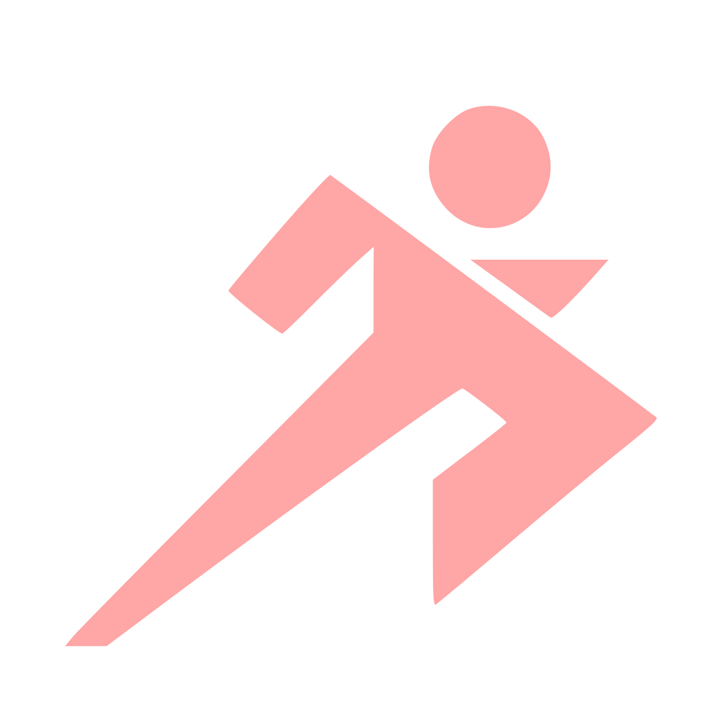 Bauhaus Runner Sprint Logo #ffa6a6