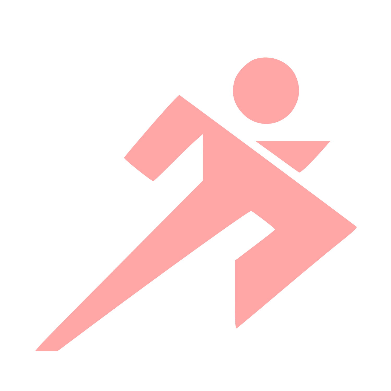 Bauhaus Runner Sprint Logo #ffa6a6