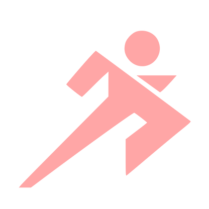 Bauhaus Runner Sprint Logo #ffa6a6