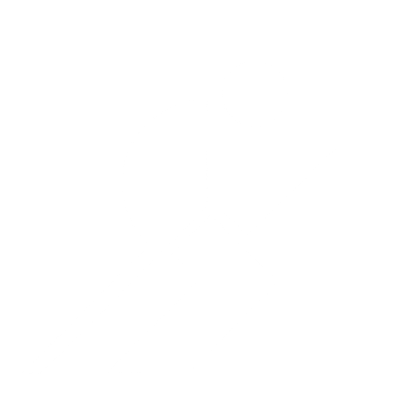 Bauhaus Runner Figure Logo #ffffff