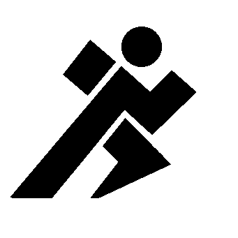 Bauhaus Runner Figure Logo