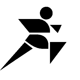 Bauhaus Runner Figure Logo