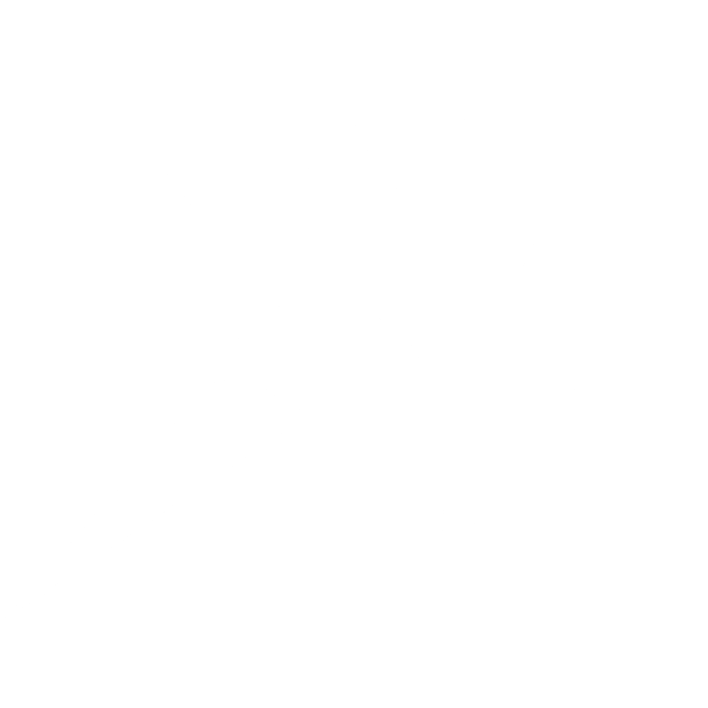 Bauhaus Runner Figure Logo #ffffff