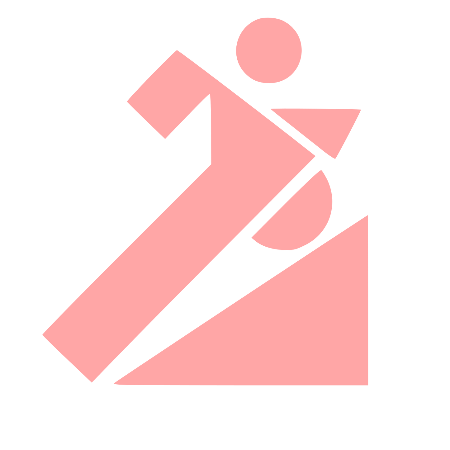Bauhaus Runner Logo #ffa6a6