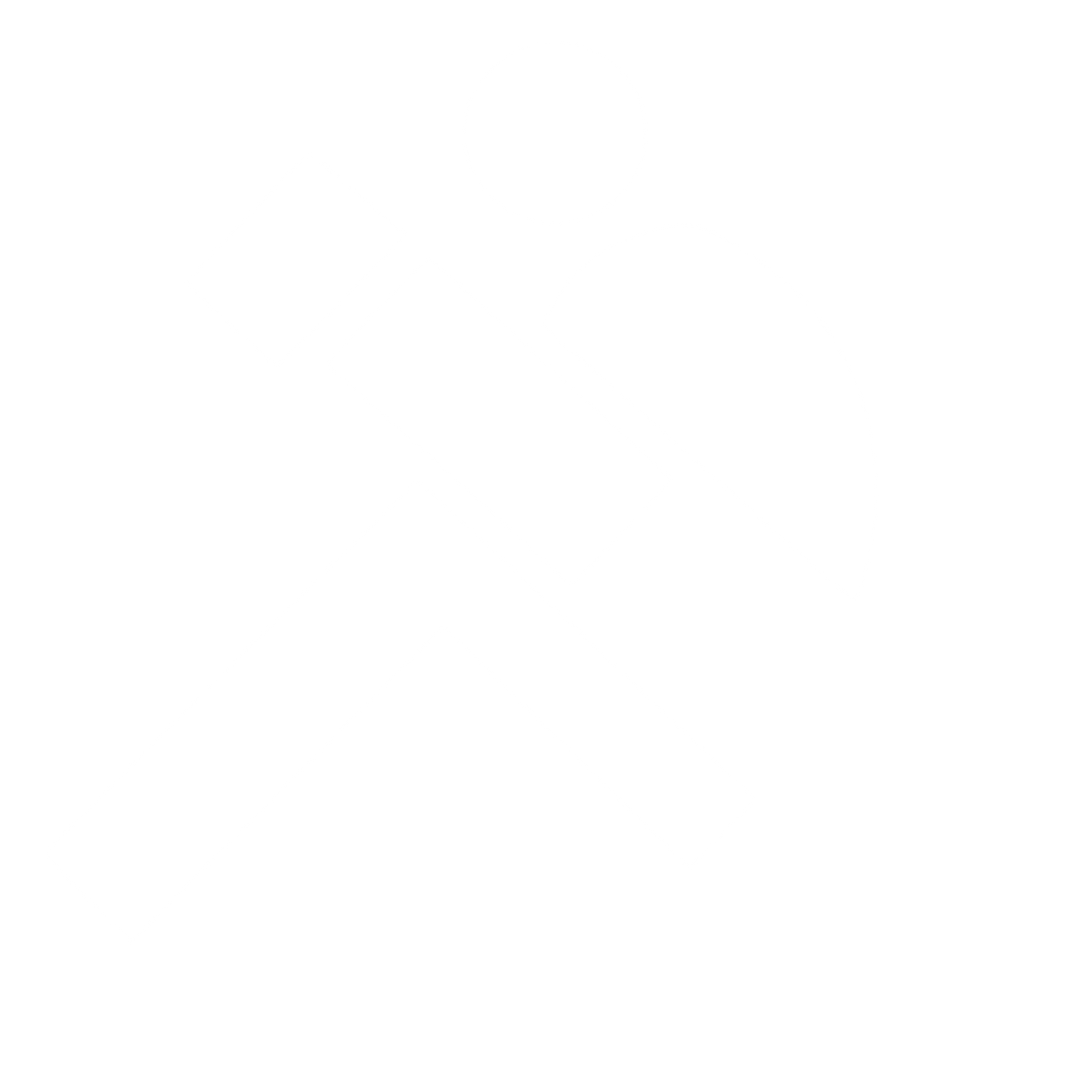 Bauhaus Runner Figure Logo #ffffff