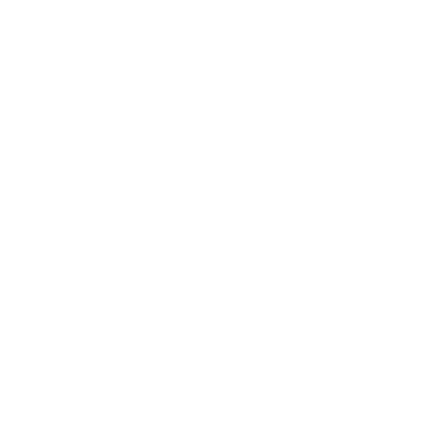Praying Hands Cross Logo #ffffff