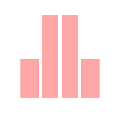 Bar Chart Hands Logo #ffa6a6