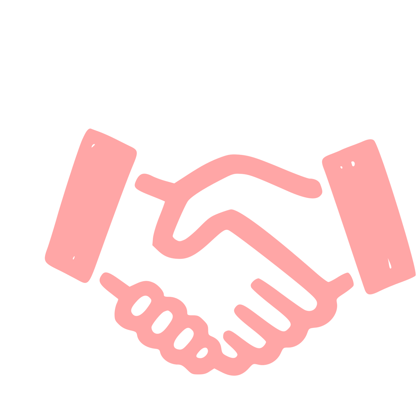 Handshake Deal Logo #ffa6a6