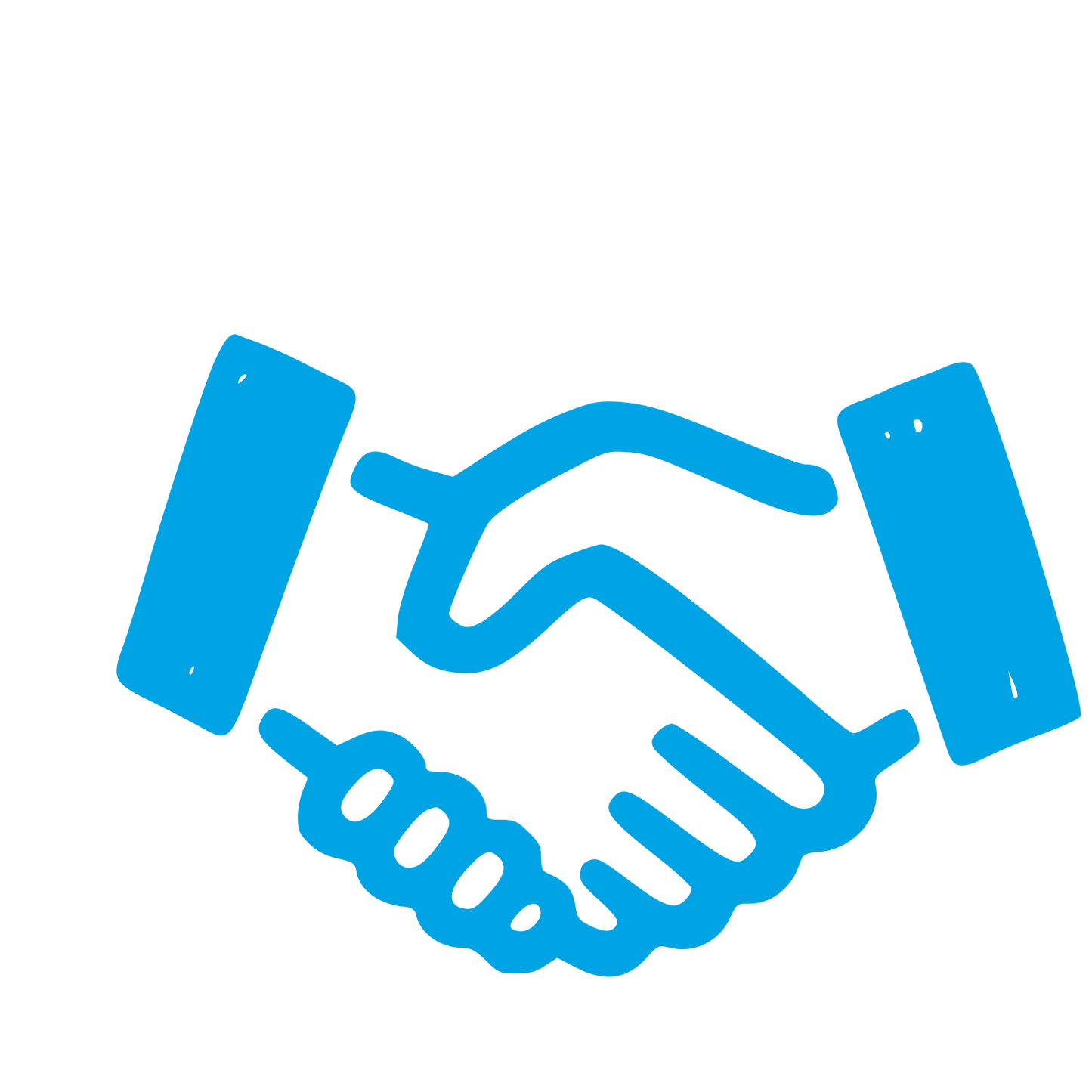 Handshake Deal Logo #00a3e4