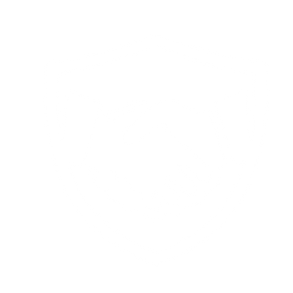 Handshake Shield Trust Logo #ffffff