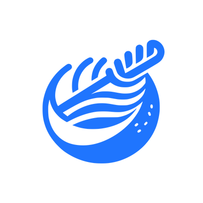 Swirl Food Logo #1F75FE