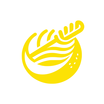 Swirl Food Logo #FCE205