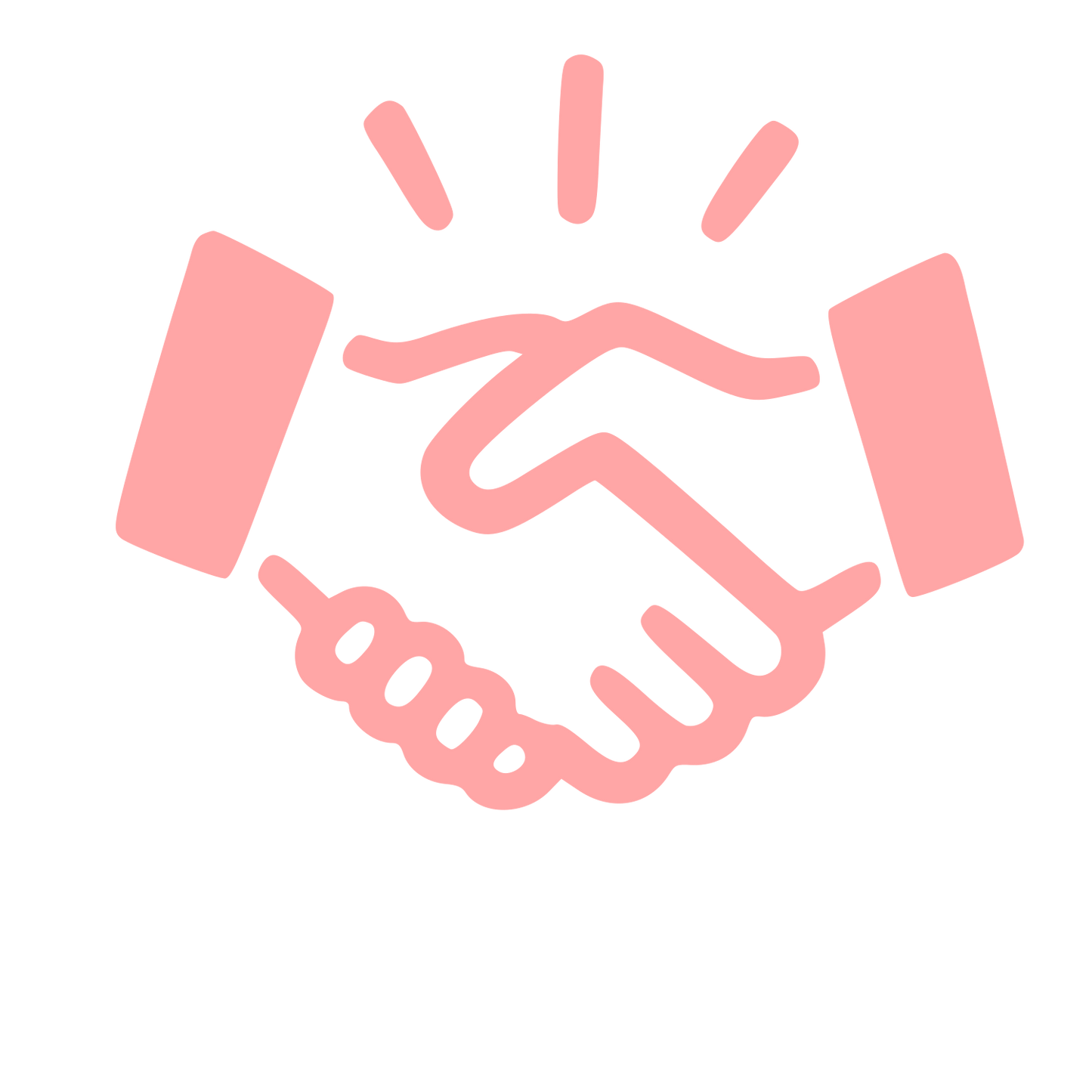 Handshake Deal Logo #ffa6a6