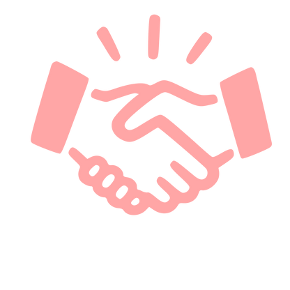 Handshake Deal Logo #ffa6a6