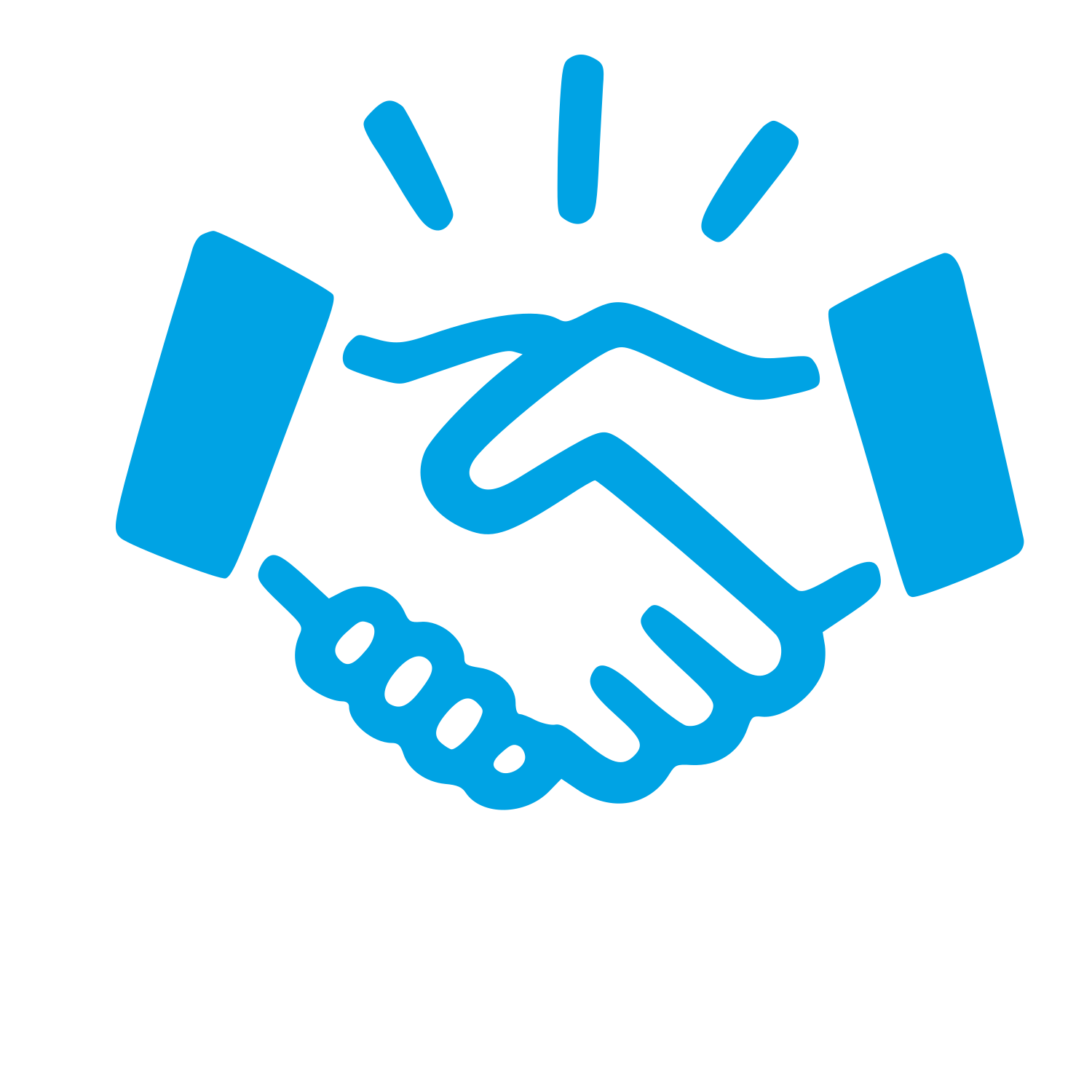 Handshake Deal Logo #00a3e4