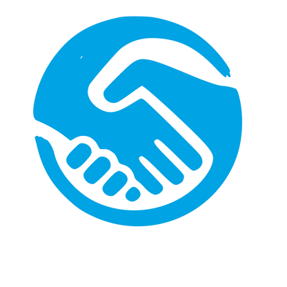 Handshake Circle Logo #00a3e4
