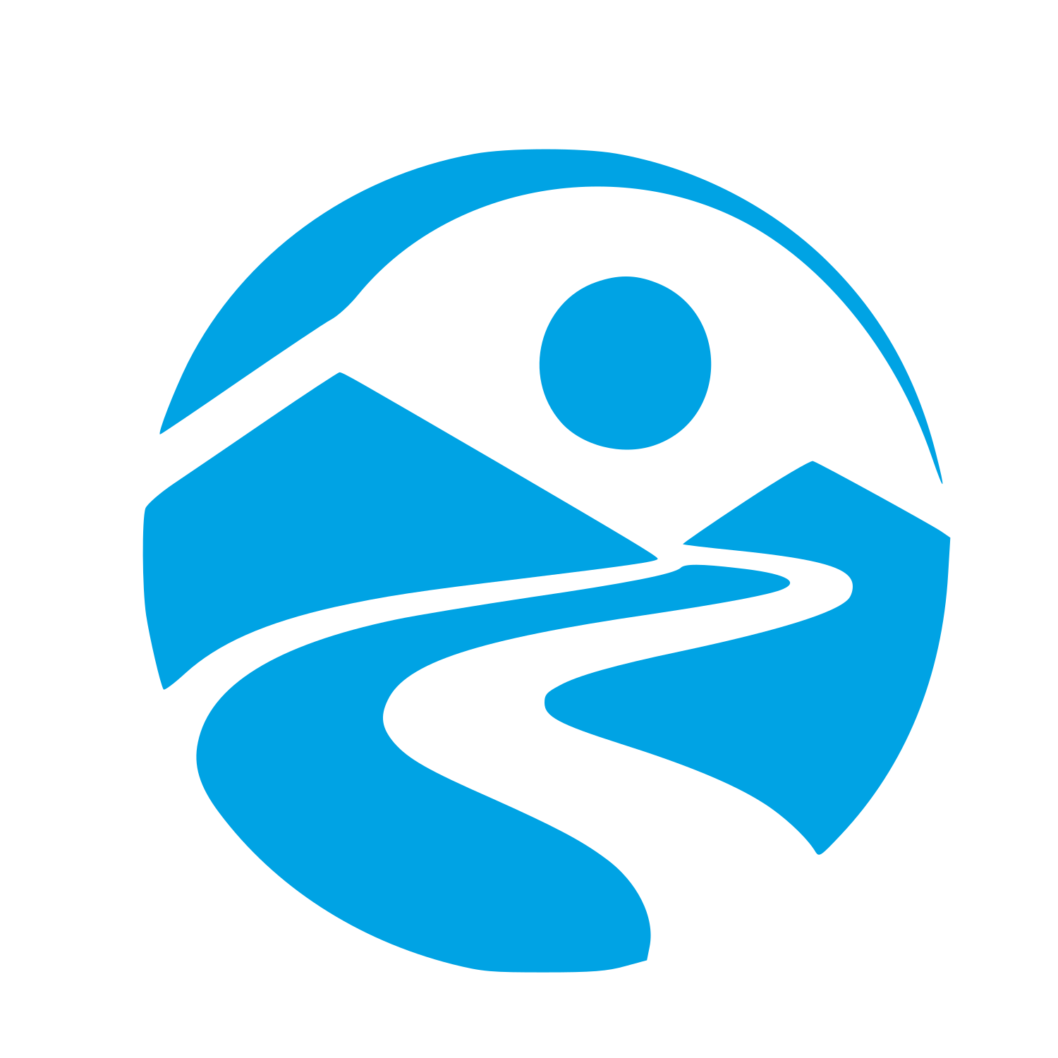 River Valley Circle Logo #00a3e4