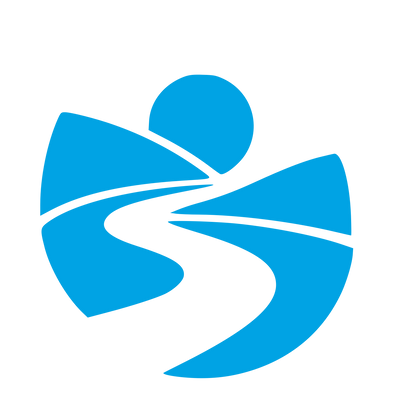 River Valley Landscape Logo #00a3e4